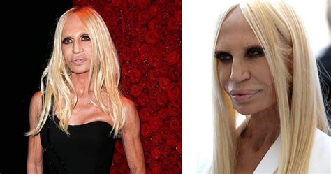 versace completi donna|donatella versace without make up.